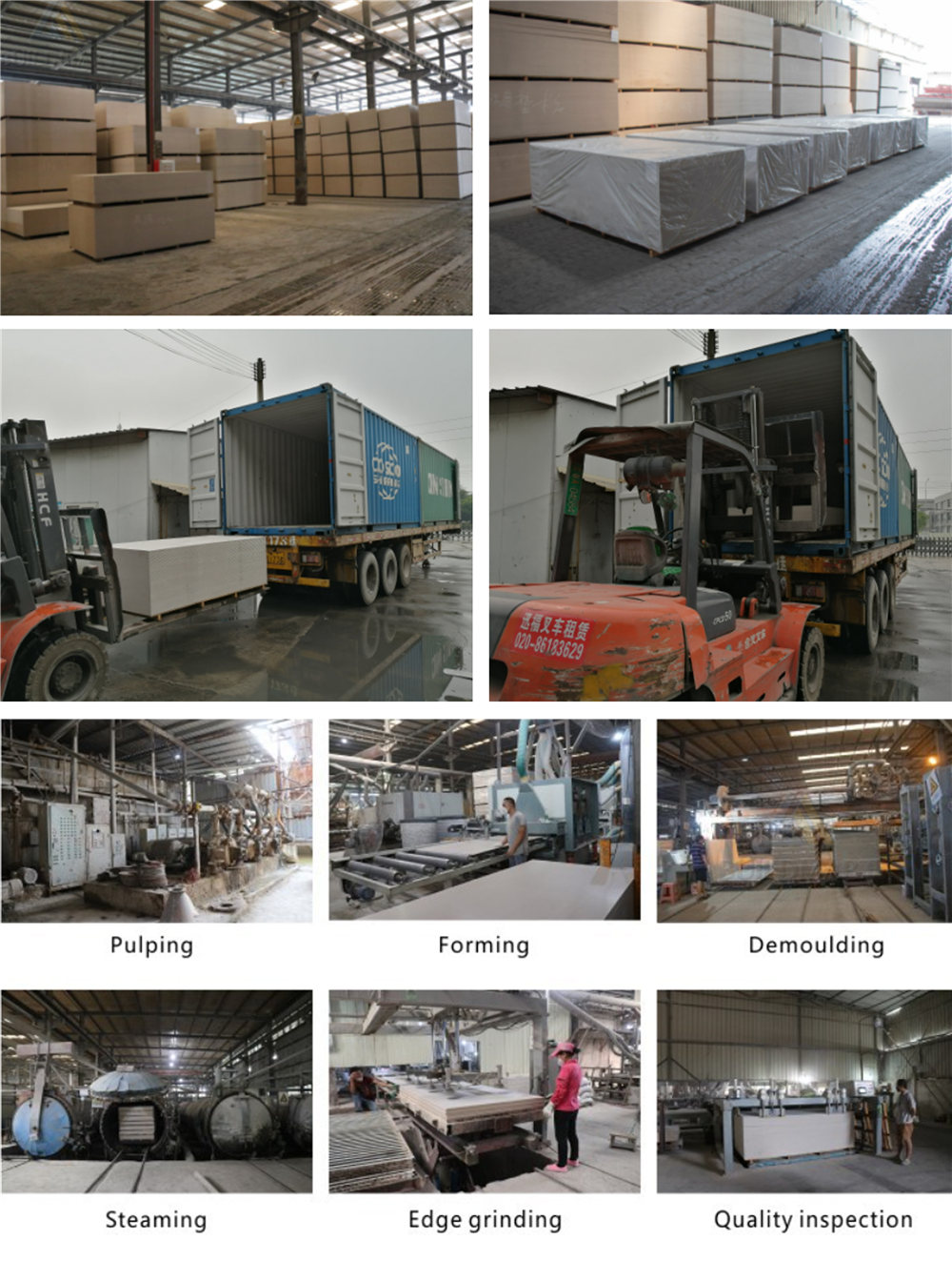 Calcium silicate board Packaging and Shipping